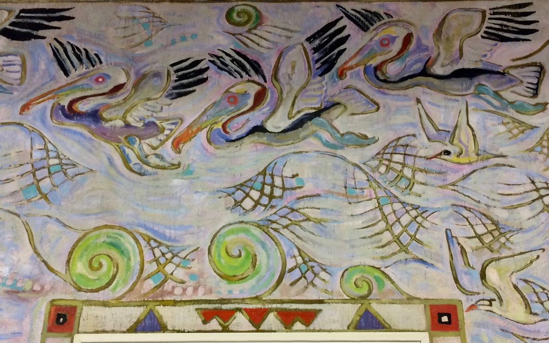 Walter Anderson's paintings of pelicans
