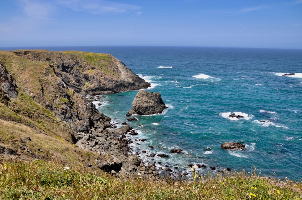 View of northern California coast at Navarro Point