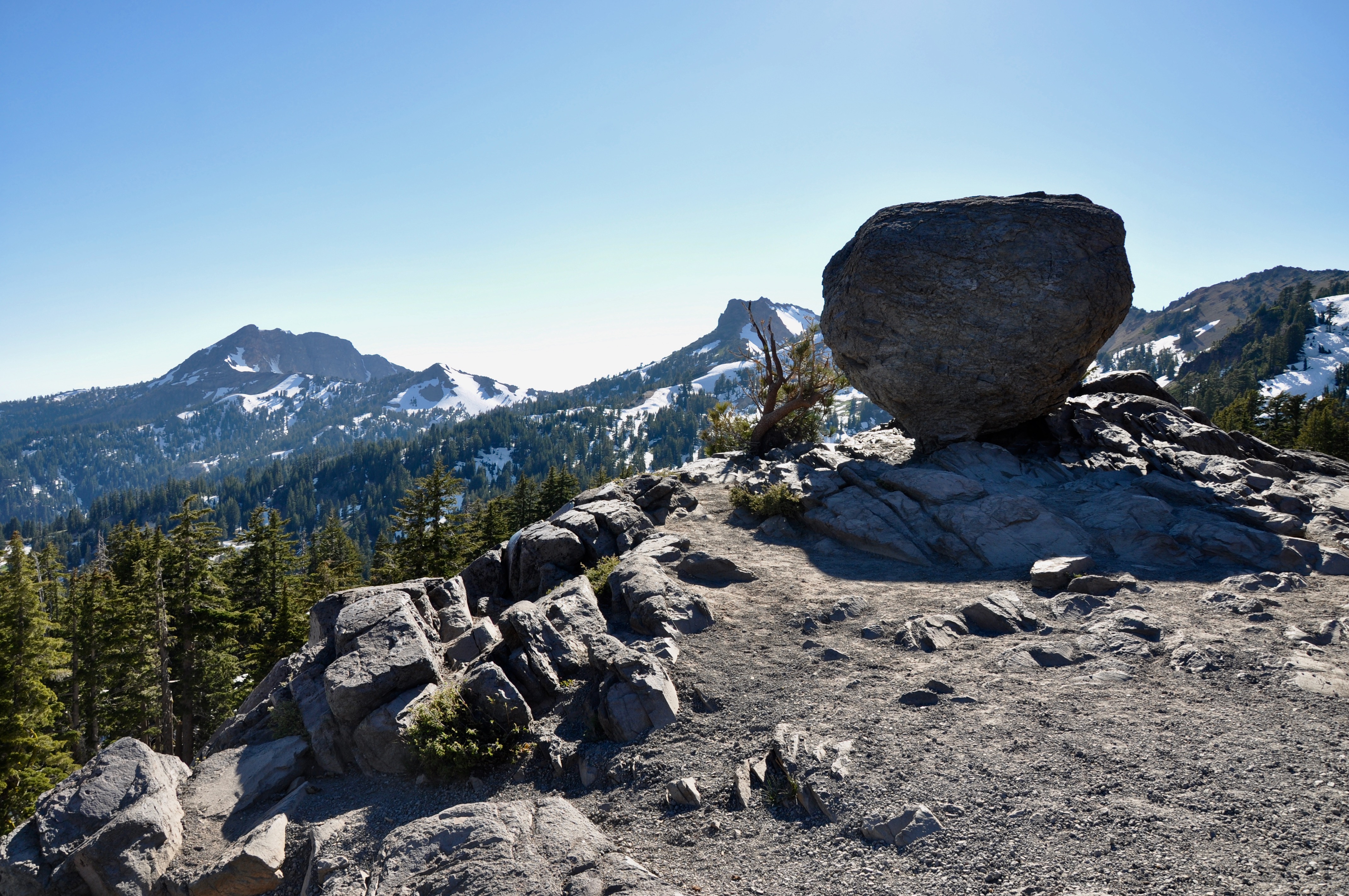 View from Mt. Lassen, a northern California volcano